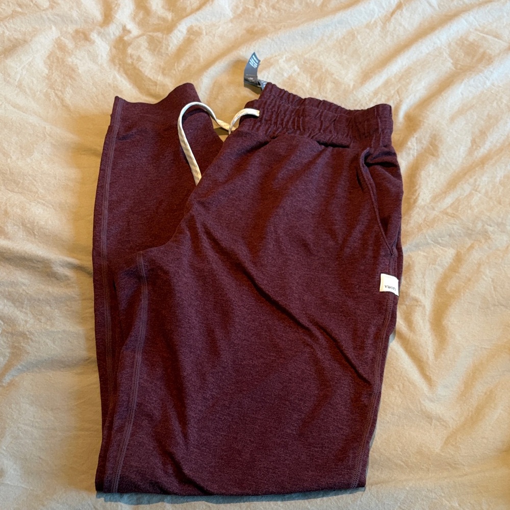 Vuori Burgundy Track Joggers